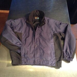 Forresters Performance Outerwear Men's XXL Plaid & Solid Black Panels Full Zip